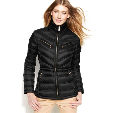 michael kors packable puffer jacket|Michael Kors packable down jacket.